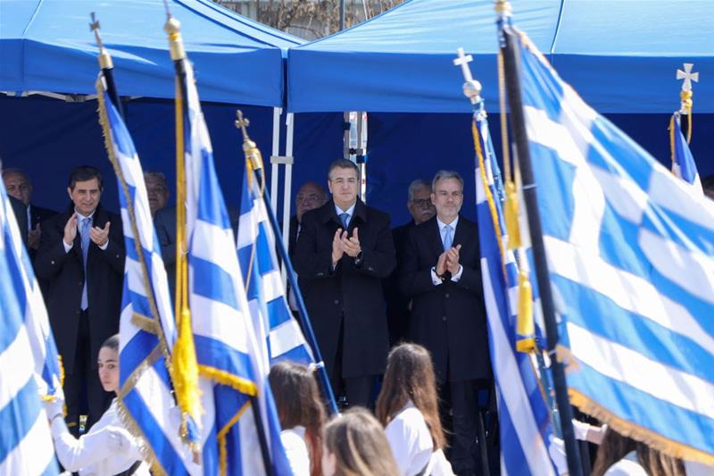 Δήλωση του Περιφερειάρχη Κεντρικής Μακεδονίας Απόστολου Τζιτζικώστα στην παρέλαση της 25ης Μαρτίου φωτο1 (25/3/2023)