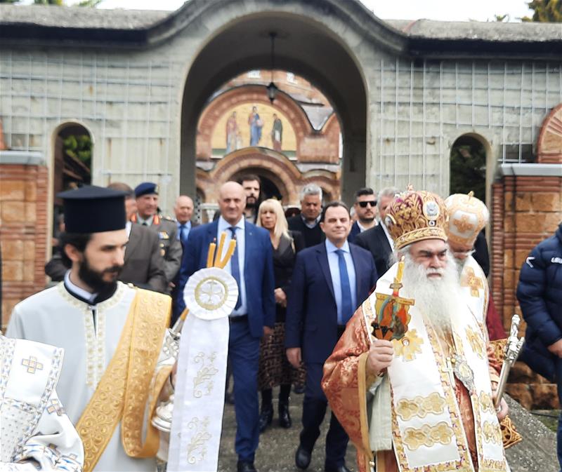 Στην ΙΜ Αγίων Ραφαήλ, Νικολάου & Ειρήνης Γρίβας ο Αντιπεριφερειάρχης Ανδρέας Βεργίδης (18/4/2023)