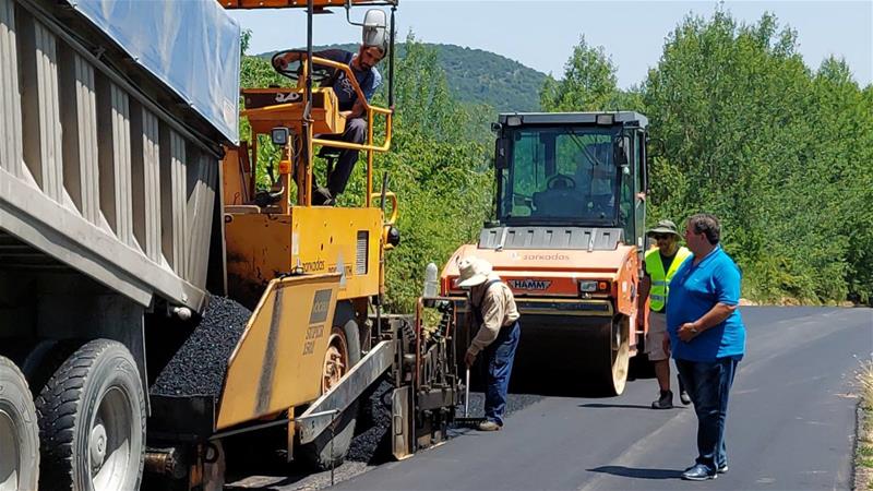 Ασφαλτόστρωση Αρχάγγελος – Σκρα1 (13/7/2023)